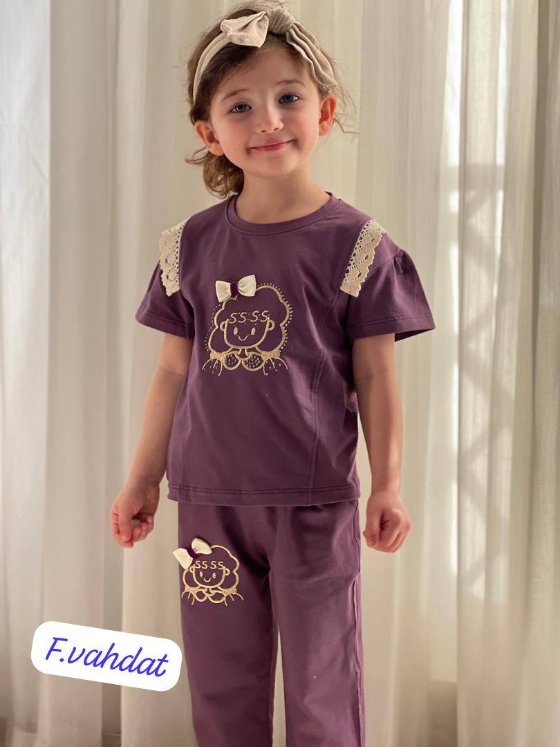 تیشرت شلوار مدل دخترک پنبه صددرصد تضمینی
