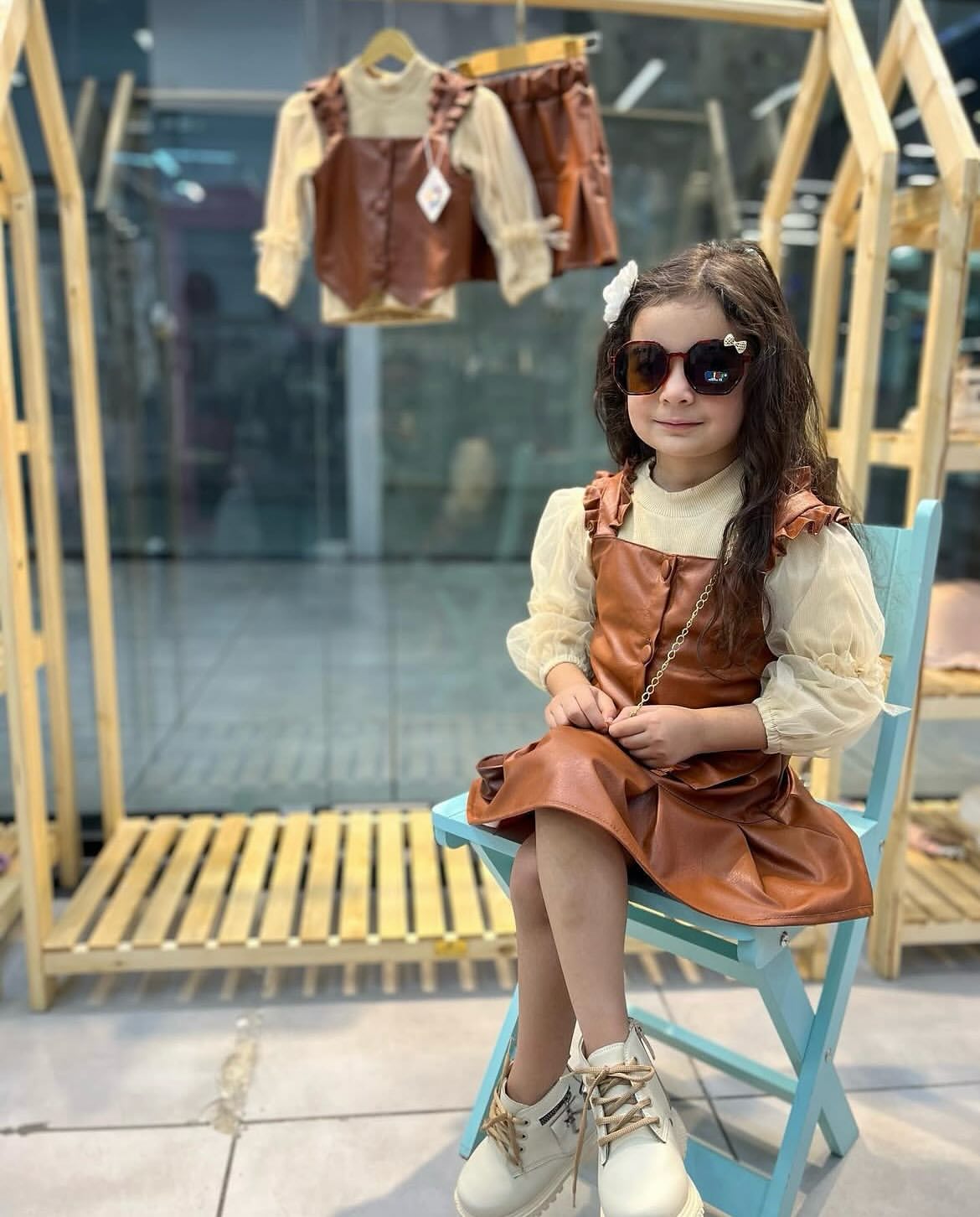 ست مجلسی سه تیکه دخترونه چرم