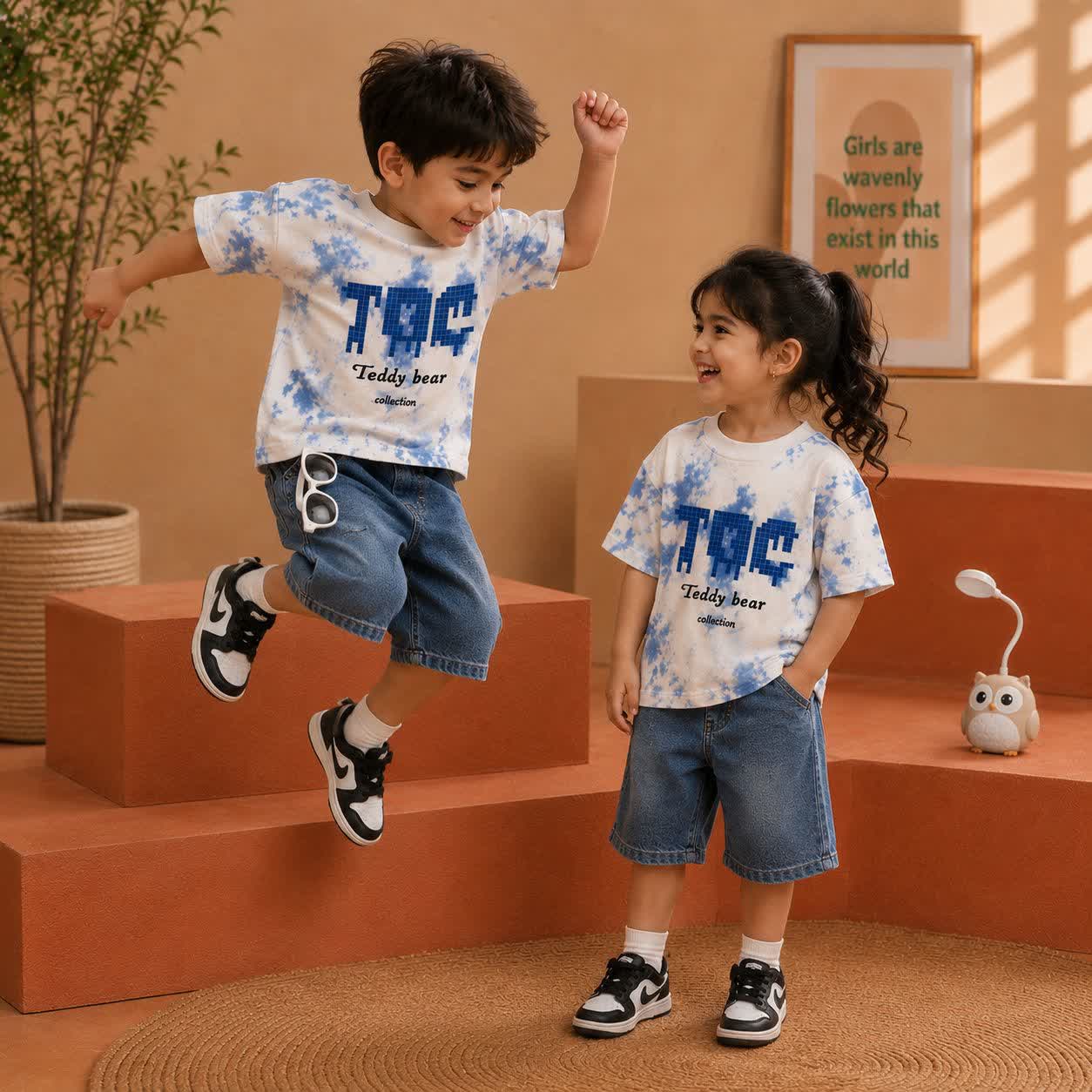 تیشرت شلوارک جین
